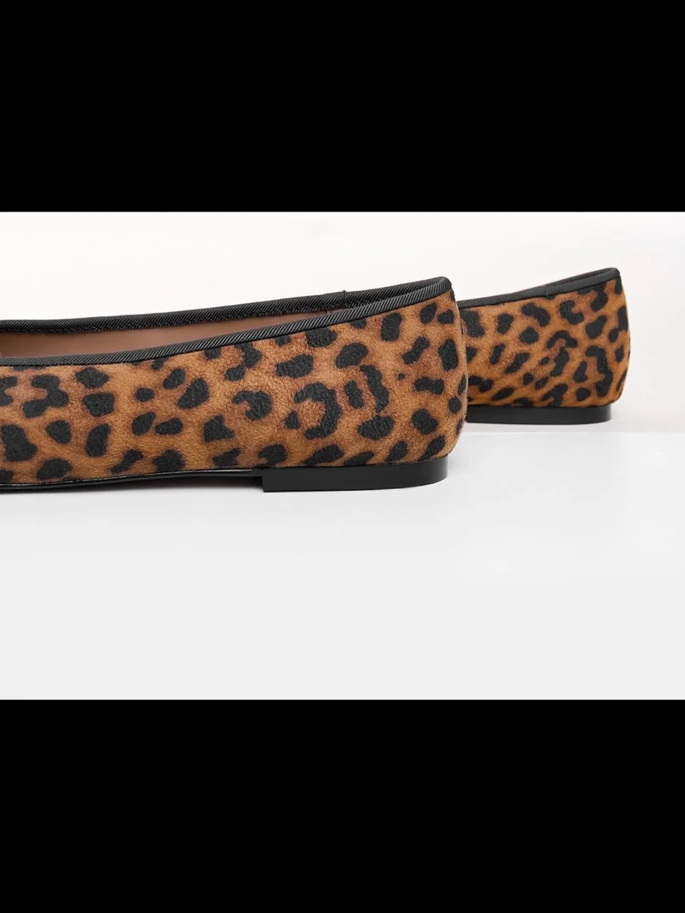 Brand new in box! C. Paravano Leather Ballet Flats in leopard